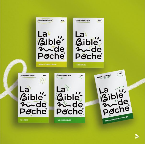 La Bible de Poche, c’est LA collection colorée qui regroupe les 66 livres de la Bible en 25 volumes compacts, faciles à lire et à emporter partout ! La Bible de Poche, c'est LA collection colorée qui regroupe les 66 livres de la Bible en 25 volumes compacts, faciles à lire et à emporter partout !